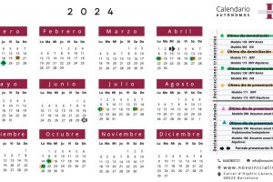 El Calendario de impuestos para Autónomos en 2024