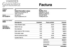 Tipos de facturas y características